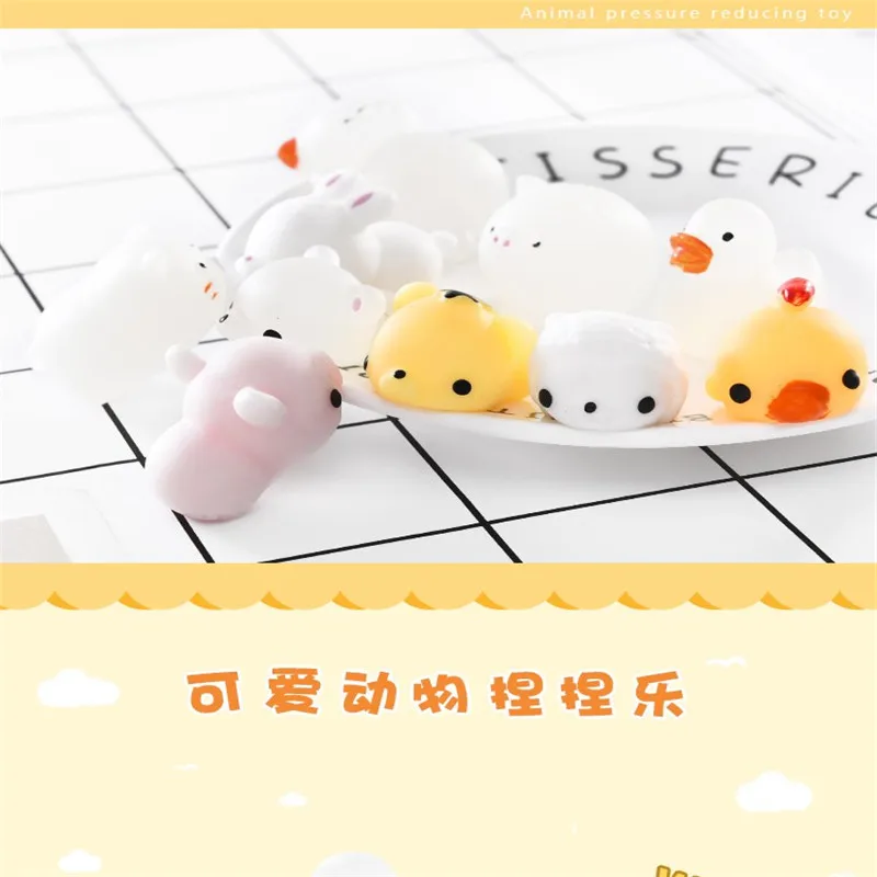 Мини Изменение цвета Сжимаемый милый кот 4PS антистрессовый мяч Mochi Rising Abreact мягкая