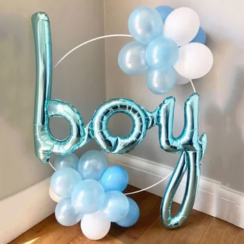 

1set 40inch One Baby Balloons Boy Girl 1st 2st Birthday Party Decorations Baby Shower Gender Reveal Balloon Party Supplies