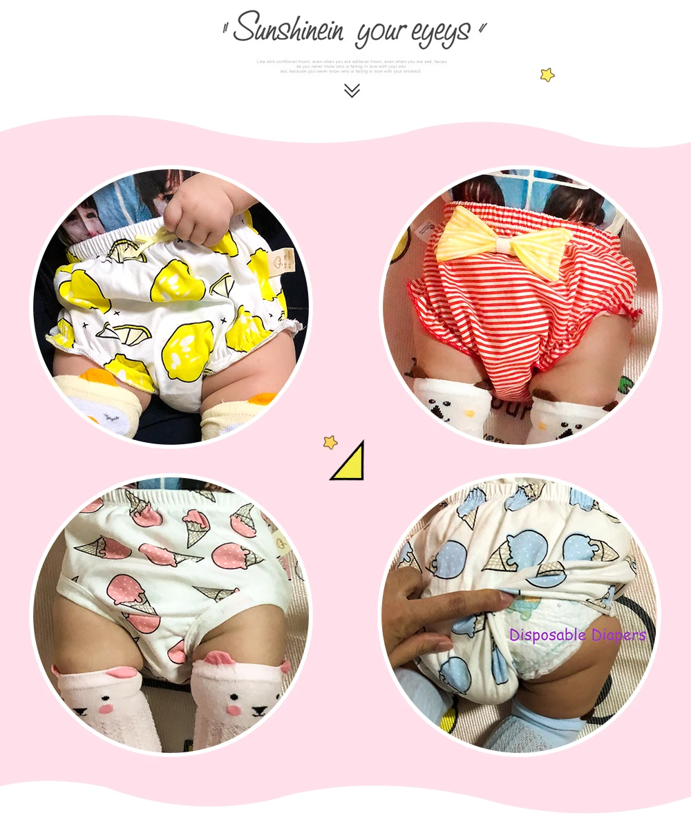 Girls Baby Disper Pants (5)