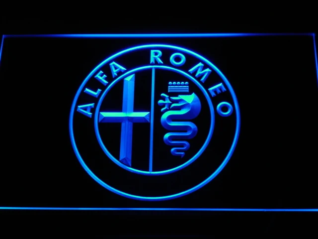 Cena D146 Alfa Romeo Car Services części LED znaki neonowe z włącznikiem wyłącznikiem 20 + kolory 5 rozmiarów do wyboru