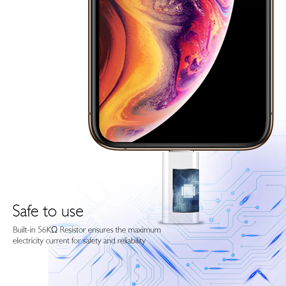NYFundas 3 шт. микро usb разъем адаптер для Apple iphone XS MAX XR 8 7 6 plus 5 5s se X ipad 4 Tpye_c USB2.0 кабель