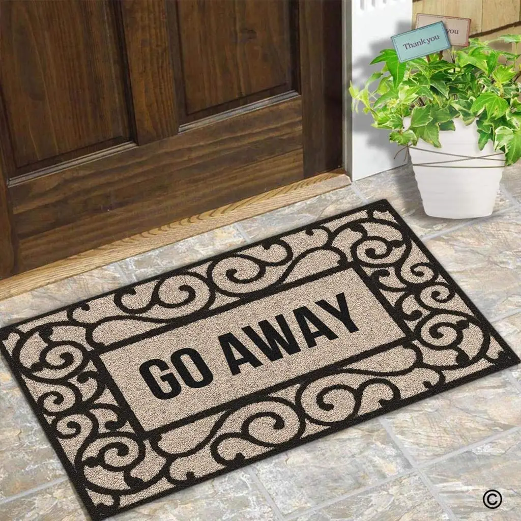Doormat Entrance Floor Mat Rectangular Go Away Funny Doormat Indoor Outdoor Decorative Door Mat Doormat Entrance Floor Mat Rectangular Go Away Funny Doormat Indoor Outdoor Decorative Door Mat