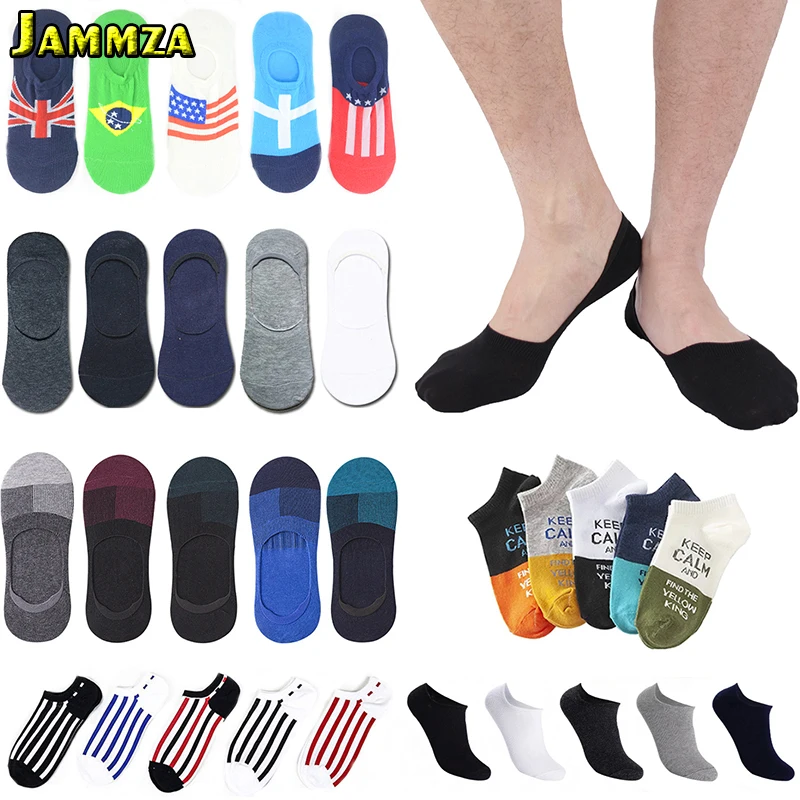 

5Pairs/Lot New Business Ankle Socks Men Cotton Solid Fashion Invisible Summer Hiphop Socks High Quality Brand USA Style Casual