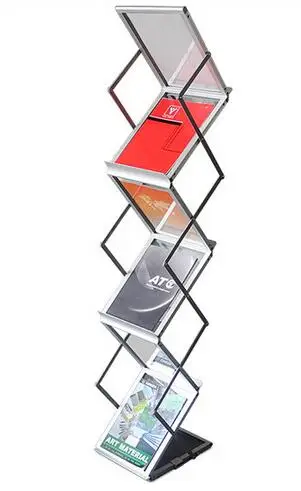 

Free shipping A4 Display Stand Aluminum Alloy stand Data Frame Brochure Stand without briefcase (For A4 size graphic)