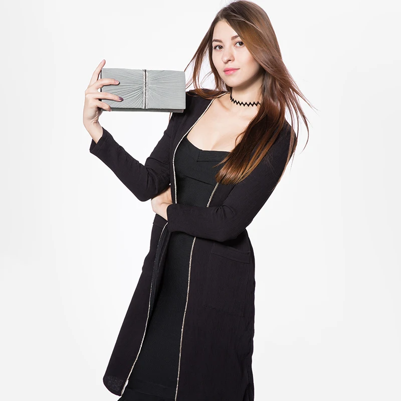 Ceny LOVEVOOK marka moda kopertówka wieczorowa damska torebki damskie crossbody z koralikami plisowana miękka nowa torebka klips do pieniędzy do portfela