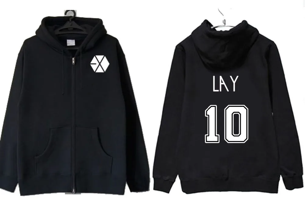 Худи Mainlead с капюшоном Kpop EXO концертный тур Япония Luhan унисекс пуловер