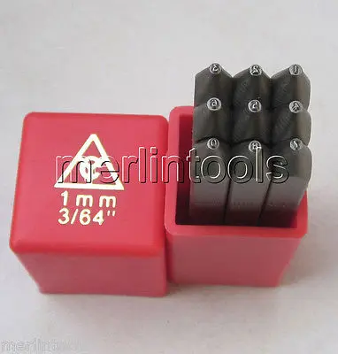 

9PC 3/64 / 1mm Steel Number Stamps Punch Dies Set