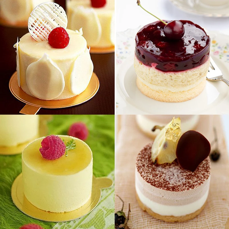 FILBAKE Creative Red 8 Round Cup Cake Mould Sweet Food Bakery Baking Cookie Cake Moulds Kitchen Dessert Tool New Style 2019