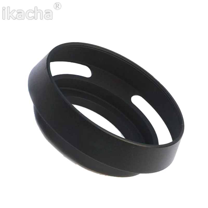 Black Metal Vented Lens Hood for All Leica Lens with 55mm Filter Thread Durable