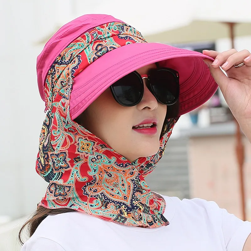 Модная УФ летняя шляпа шляпы от солнца для женщин соломенная шляпа для Девочек Пляжные кепки многофункциональная Складная широкополая шляпа