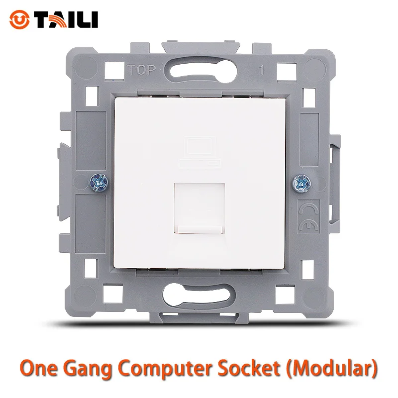 TAILI DIY розетка механизм RJ45 компьютерная компьютерный выход модуль розетки