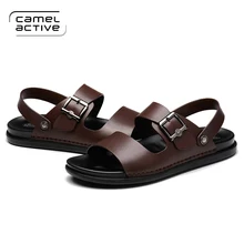 Camel Active/Новинка; летние мягкие мужские сандалии из искусственной кожи; дышащие легкие пляжные повседневные качественные прогулочные сандалии