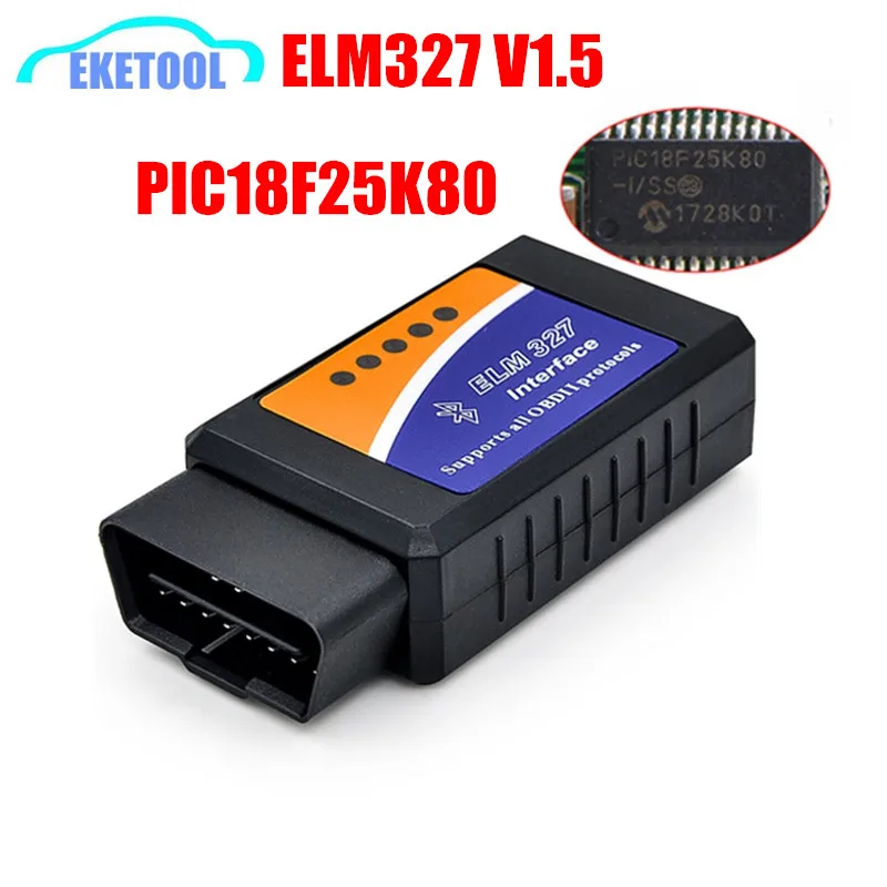 ELM327 V1.5 поддерживает больше автомобилей 100% аппаратное обеспечение ELM 327 Bluetooth 1 5