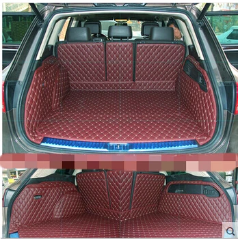 

Good quality! Full set car trunk mats for Volkswagen Touareg 2018-2011 waterproof boot carpets cargo liner mat for Touareg 2015