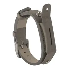 Для Fitbit Flex 2 кожаных полос, аксессуары кожаные ремешки ремешок для Fitbit Flex 2, подходит 5,5-7,8 дюймов серый цвет