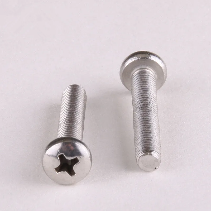 

30PCS 304 Stainless Steel Phillips Head Machine Screw / Phillips Pan Head Screws M2 * 25 GB818