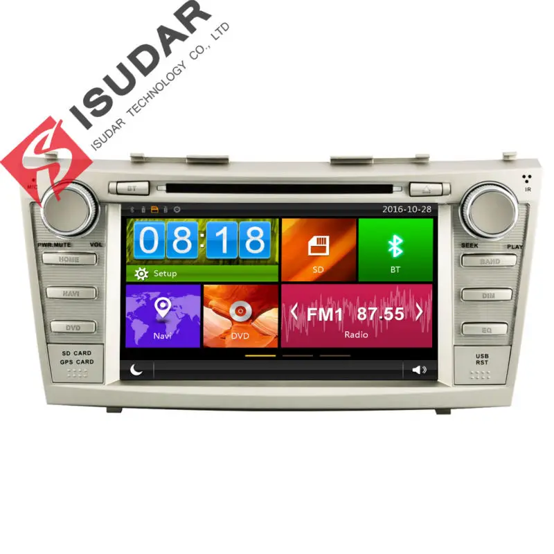 

Two Din 8 Inch Car DVD Player For TOYOTA/CAMRY 2007-2011 With 3G Host GPS Navigation Bluetooth IPOD Radio FM/AM RDS Free Map