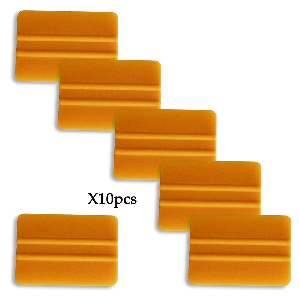 

EHDIS 10pcs Carbon Fiber Gold Squeegee Scraper Vinyl Film Car Wrap Tool Car Stickers Installing Tool kit Window Tinting Tool