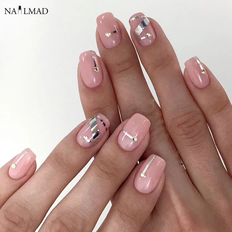 

3pcs Nail Striping Tape Lines Set Pure Silver Gold Line Sticker Laser Line 1mm 2mm 3mm Adhesive Stickers Nail Art DIY Tool