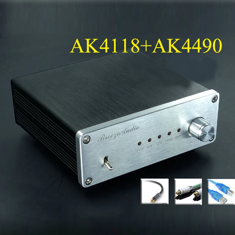 

2018 DAC AK4490+AK4118+XMOS Amplifier Audio Decoder Coaxial Optical USB DAC Amplifier Hifi Power Audio Amplifier Portable Amp