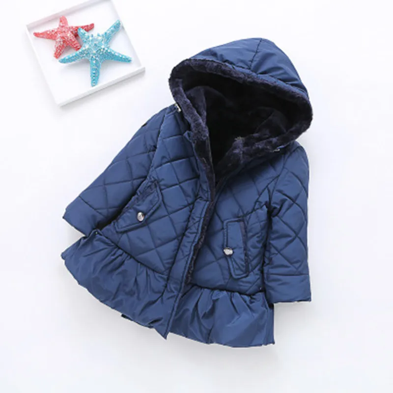 Wholesale Girls Coats Winter Thickening With Hooded 2016 New Children