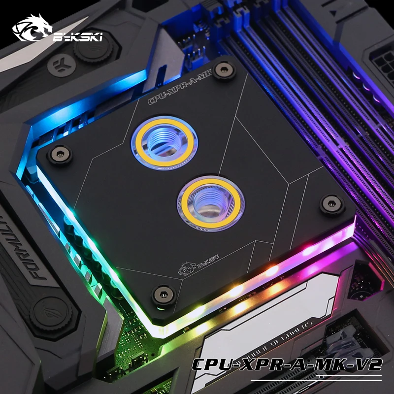 

Bykski CPU-XPR-A-MK-V2, For Intel Lga115x/2011 CPU Water Blocks, RBW Lighting System, Microwaterway Water Cooling Block