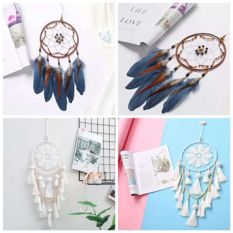  Indian Catcher Wind Chime Ornaments Girls Bedroom Decoration Kindergarten Graduation Gift - 32930772852