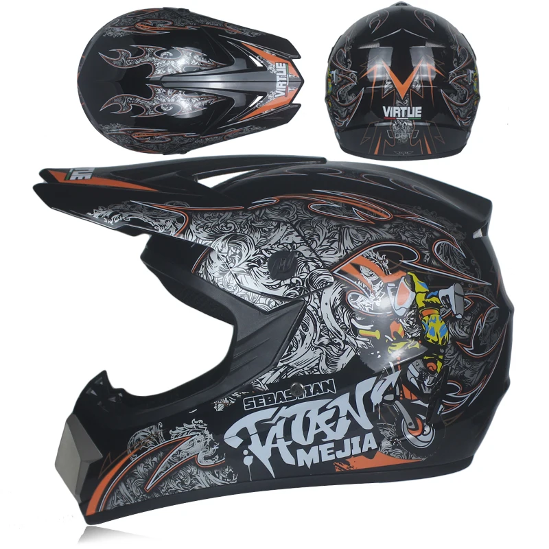 Внедорожный горный Полнолицевой мотоциклетный шлем, Классический велосипедный шлем MTB DH, гоночный шлем для мотокросса, горного велосипеда, шлем WLT-126
