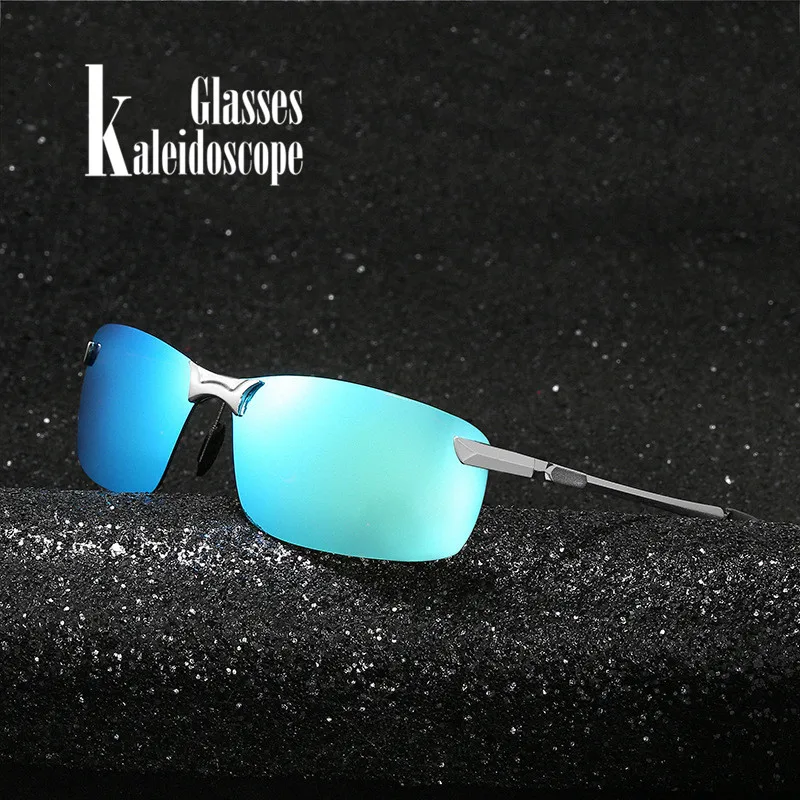 

Kaleidoscope Glasses Men Driving Polarized Sunglasses Metal Frame Sun Glasses Male Car Drivers Anti-glare Glasses