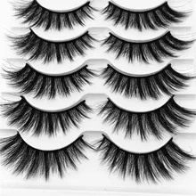 5 пар натуральной норки ресницы 3D натуральный Накладные ресницы 3D норки ресницы Мягкая наращивания ресниц Макияж комплект cilios G822
