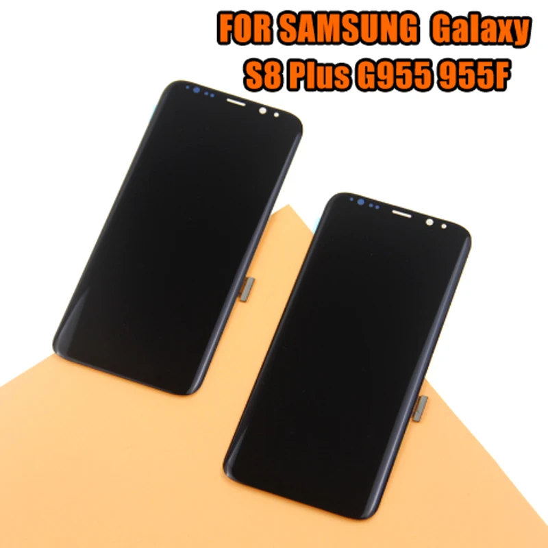 

High quality LCD For Samsung Galaxy S8 G950 G950F Screen For Samsung S8 Plus lcd G955 G955F Burning shadow Display Touch Screen