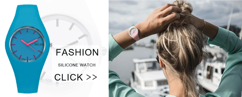 miler silicone watch multicolor jelly wristwatches