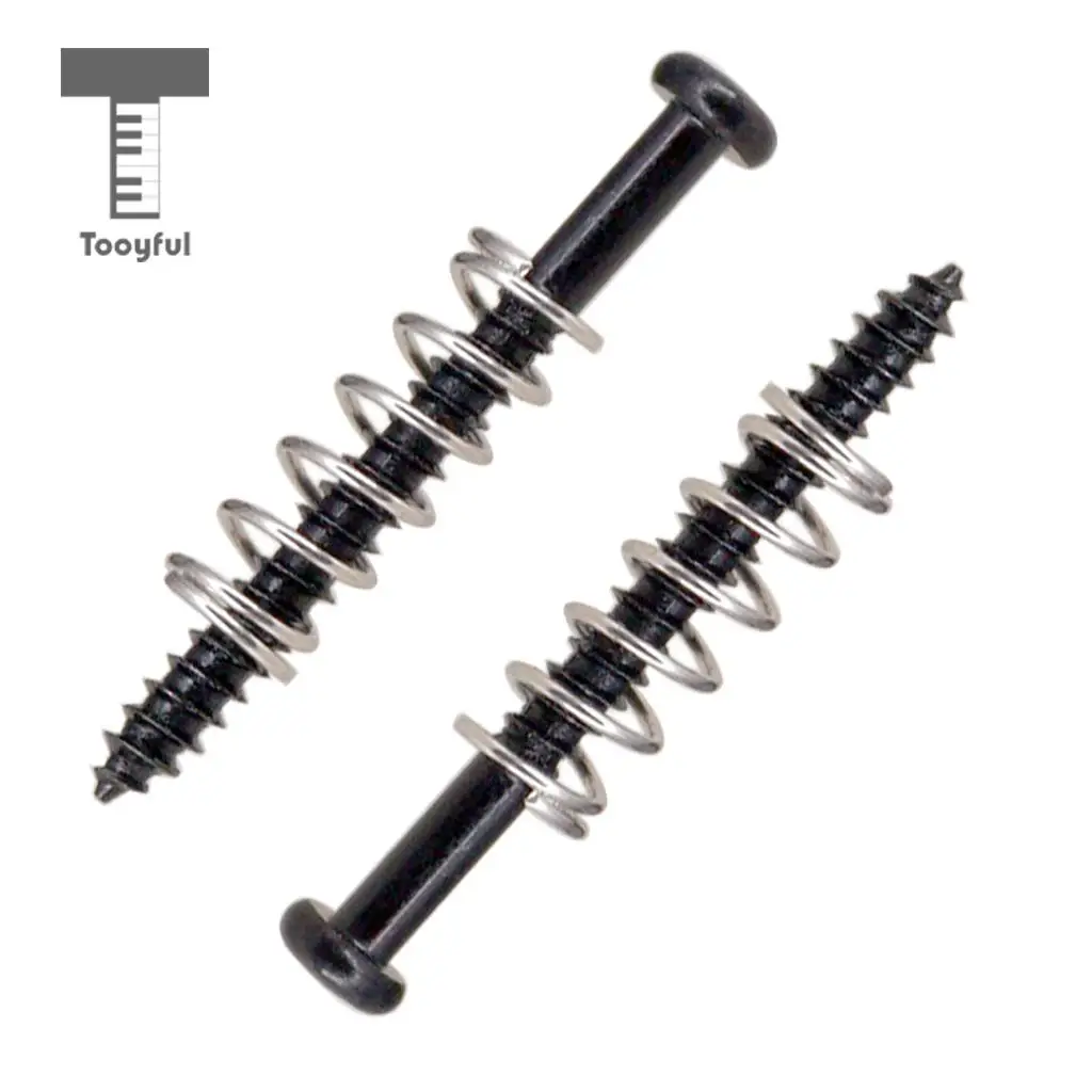 16Pcs Iron Humbucker Pickup Screws + Springs for Strat Telecaster Electric Bass Guitar Repacement Parts
