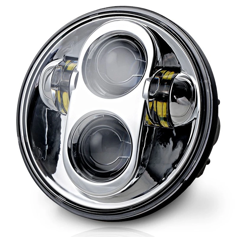 5.75 in Motorcycle Projector Daymarker CREE LED Headlight Insert for Harley Dyna Sportster (