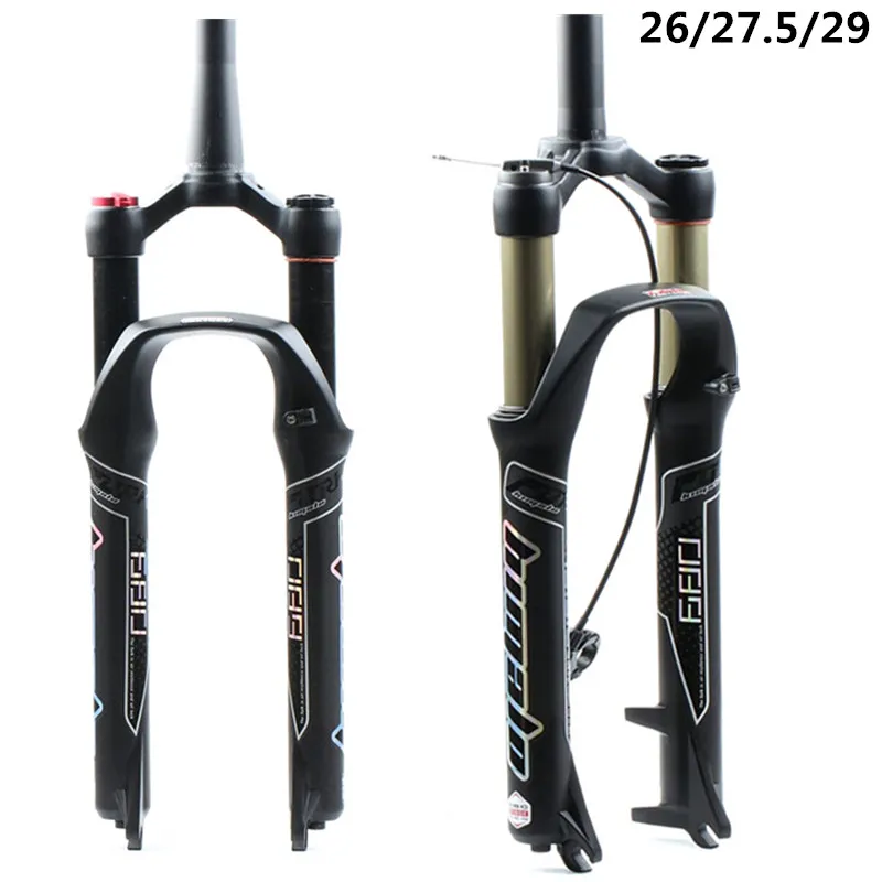

HIMALO MTB fork Magnesium Alloy Bicycle Fork Suspension Air 26/27.5/ 29er Inch Mountain Bike 32 RL100mm Accessories