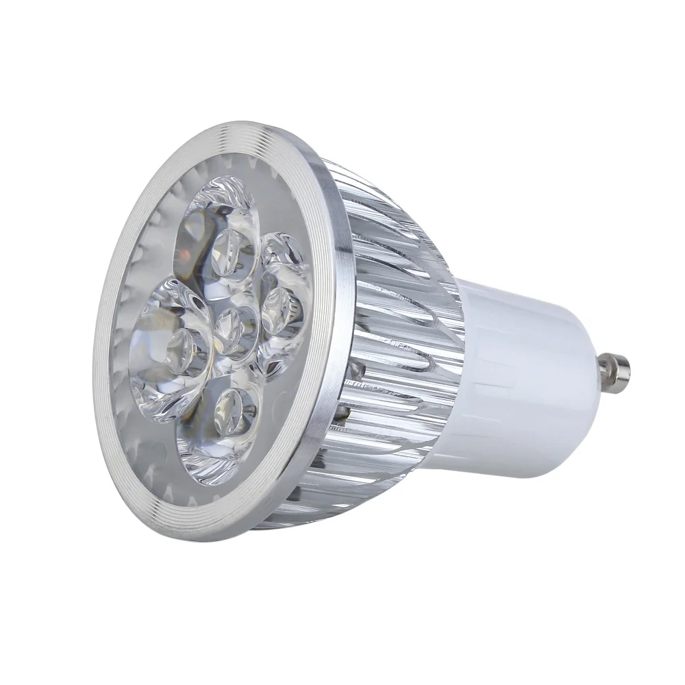 

100PCS 5W GU10 LED Light dimmable Spotlight Polished Bulb Warm White Cool White For Living Room illumination