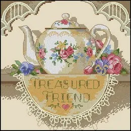 CS-701 cross stitch kit treasured friend teapot for father Dim 6904.jpg