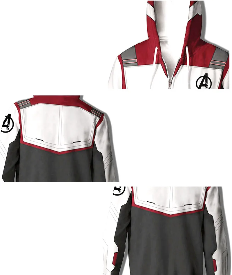 Avengers Endgame 4 Quantum Realm 3D Print Hoodie Men Fitness Pullover Sweatshirts Zipper Jacket Cosplay Costume Streetwear