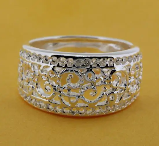 

R211 Size:6,7,8,9 Silver plated ring, silver fashion jewelry ring fashion ring /bikajzrasr