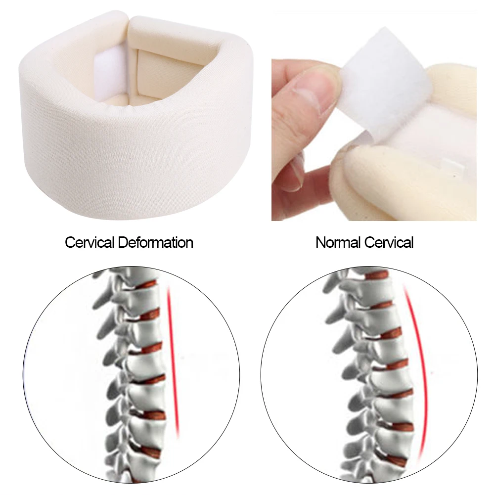 Регулируемая фиксация вывиха шейки шеи из мягкой пены для поддержки воротника, крепкая поддержка плеч, облегчение боли, поддержка шеи, забота о здоровье