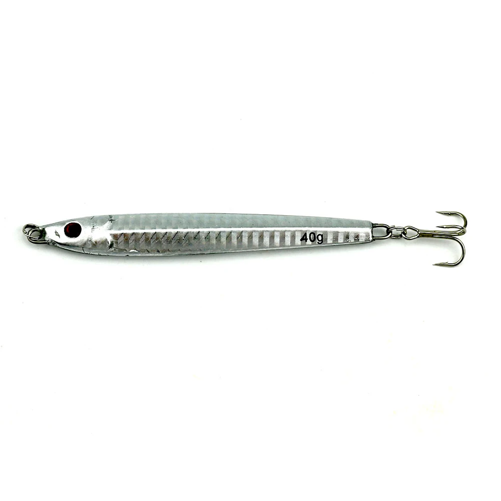 1 Pcs Metal Jig 40g Fishing Lure Spoon Sea Lead Fish Isca Artificial Lures Baits Jigging | Спорт и развлечения