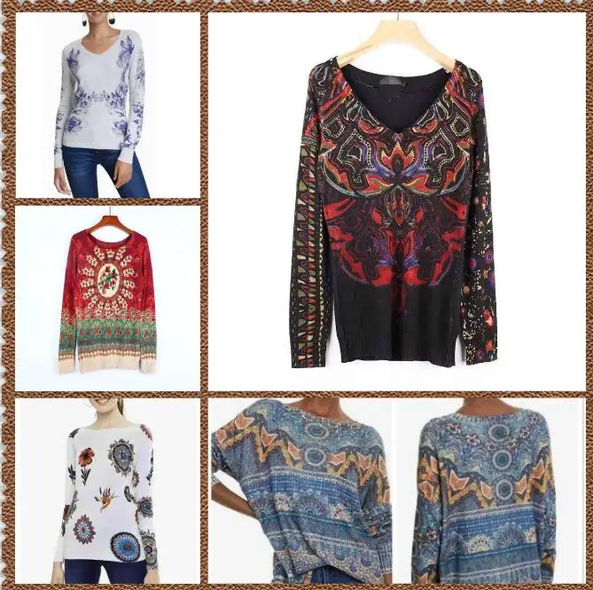 Spanish DEG knitted sweaters in spring and autumn in 2019 XS-XXL