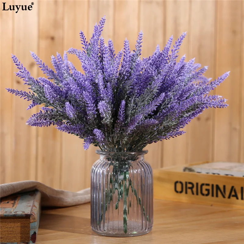 Luyue 6pcs Lot Artificial Lavender Flower Wedding Flowers Luyue 6pcs Lot Artificial Lavender Flower Wedding Flowers Simulation Gift Home Party Garden Decorative In Dried