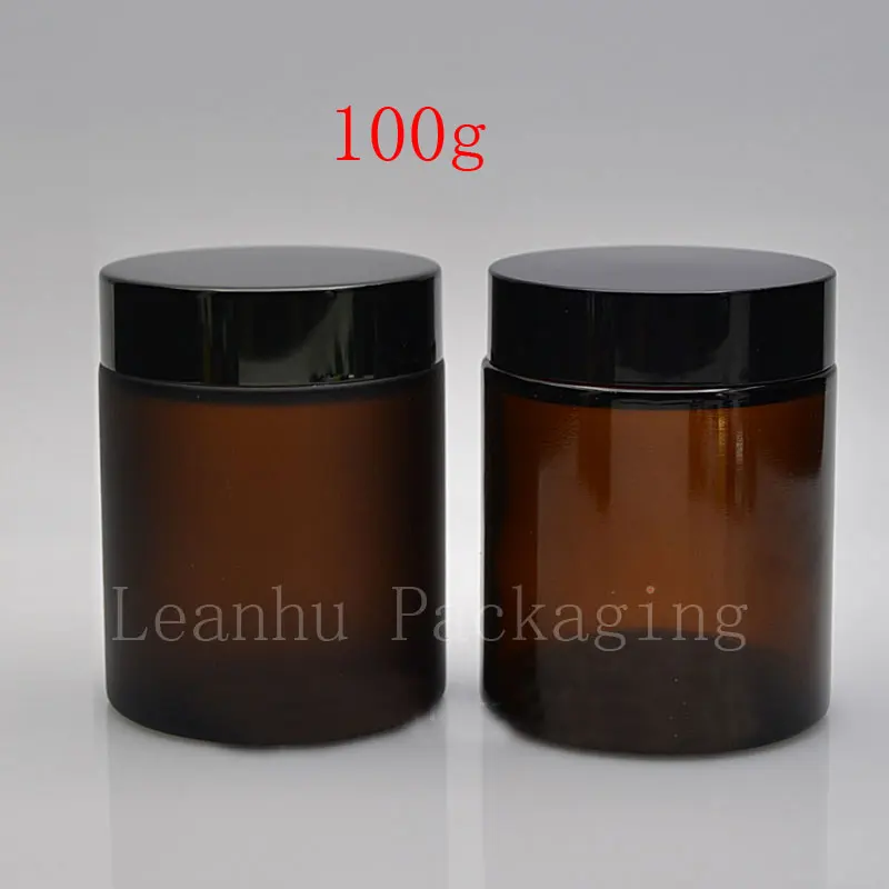 Brown Glass Face Cream Jar,Empty Cosmetic Containers,Skin Care Packing