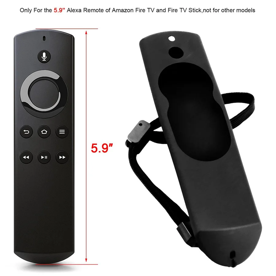 Protective Case for Amazon Fire TV Stick Voice Remote Silicone sleeve for Amazon Fire TV Stick Remote storage cases with lanyard