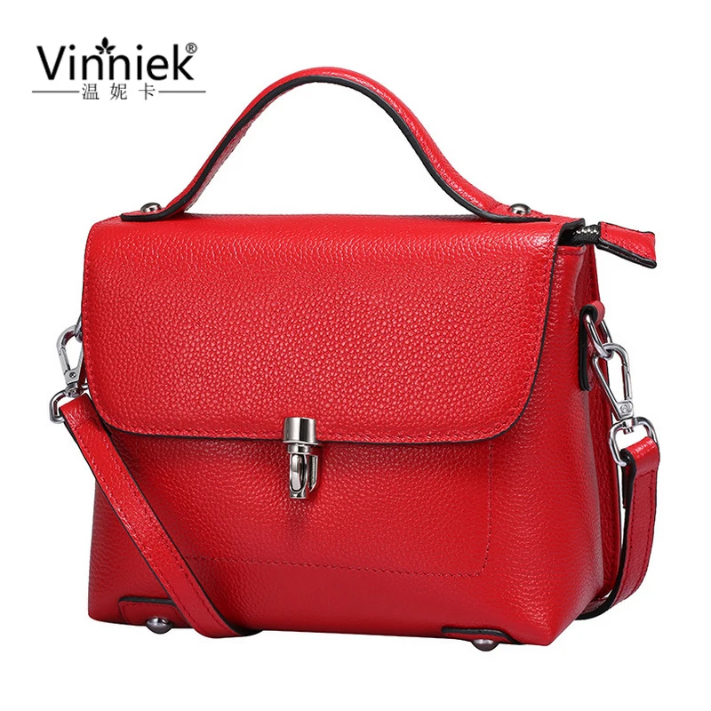 

100% Cowhide Women Bags Designer Handbags High Quality Genuine Leather Vintage Flap Luxury Shoulder Bag Black Messenger bolsas