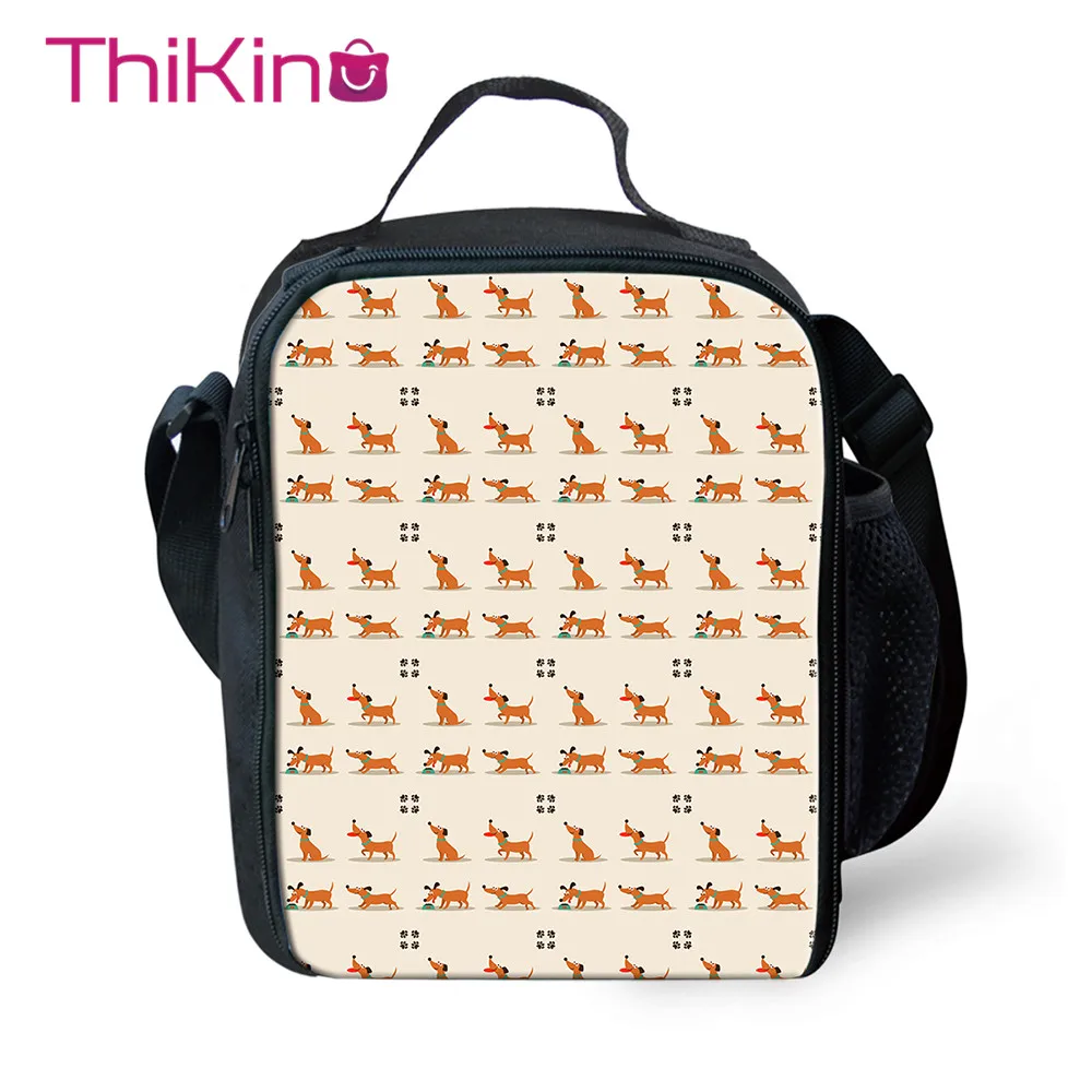 

Thikin New Animal Pattern Lunch Tote Bag for Boys Girls Small Lunch Bag for Students Picnic Pouch Storage
