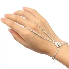 Модный серебряный горный хрусталь ручной браслет панье Горячая рабская Хрустальная цепь звено Для Женщины Горячая Распродажа