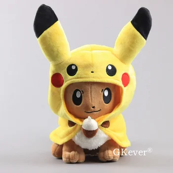 

Anime Eevee Cosplay Pikachu Soft Plush Toys Pikachu Series Dolls Kids Collection Stuffed Dolls 11"28 cm