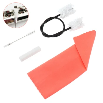 

4pcs/set Flute Clarinet Cleaning Tools Kits with Tube Inner Sound Hole Brush Cork Grease and Cleaning Cloth for Flute / Clarinet